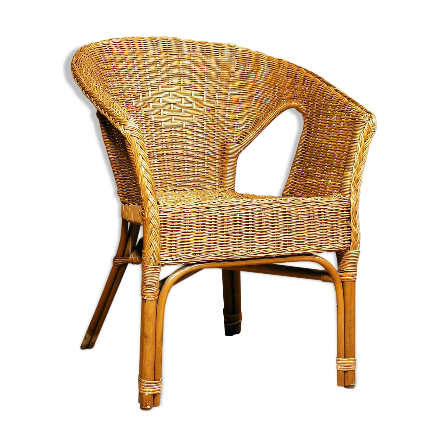 Rattan armchair