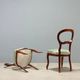 Antique Louis-Philippe walnut chairs, Italy, 19th century