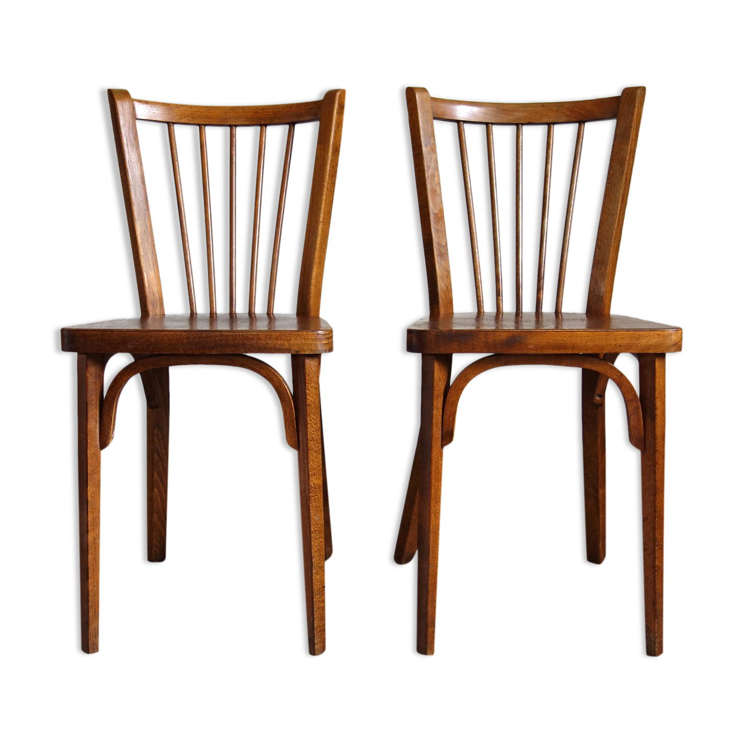 Pair of Baumann bistro chairs 50s/60s