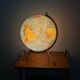 Taride luminous globe 1960 - glass world map