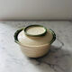 Provençal butter dish in stoneware
