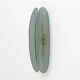 Pair of Mid-century Modern Aqua Green Murano Glass Sconc