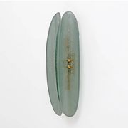 Pair of Mid-century Modern Aqua Green Murano Glass Sconc