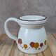 Vintage ceramic coffee pot with tree decoration – country spirit