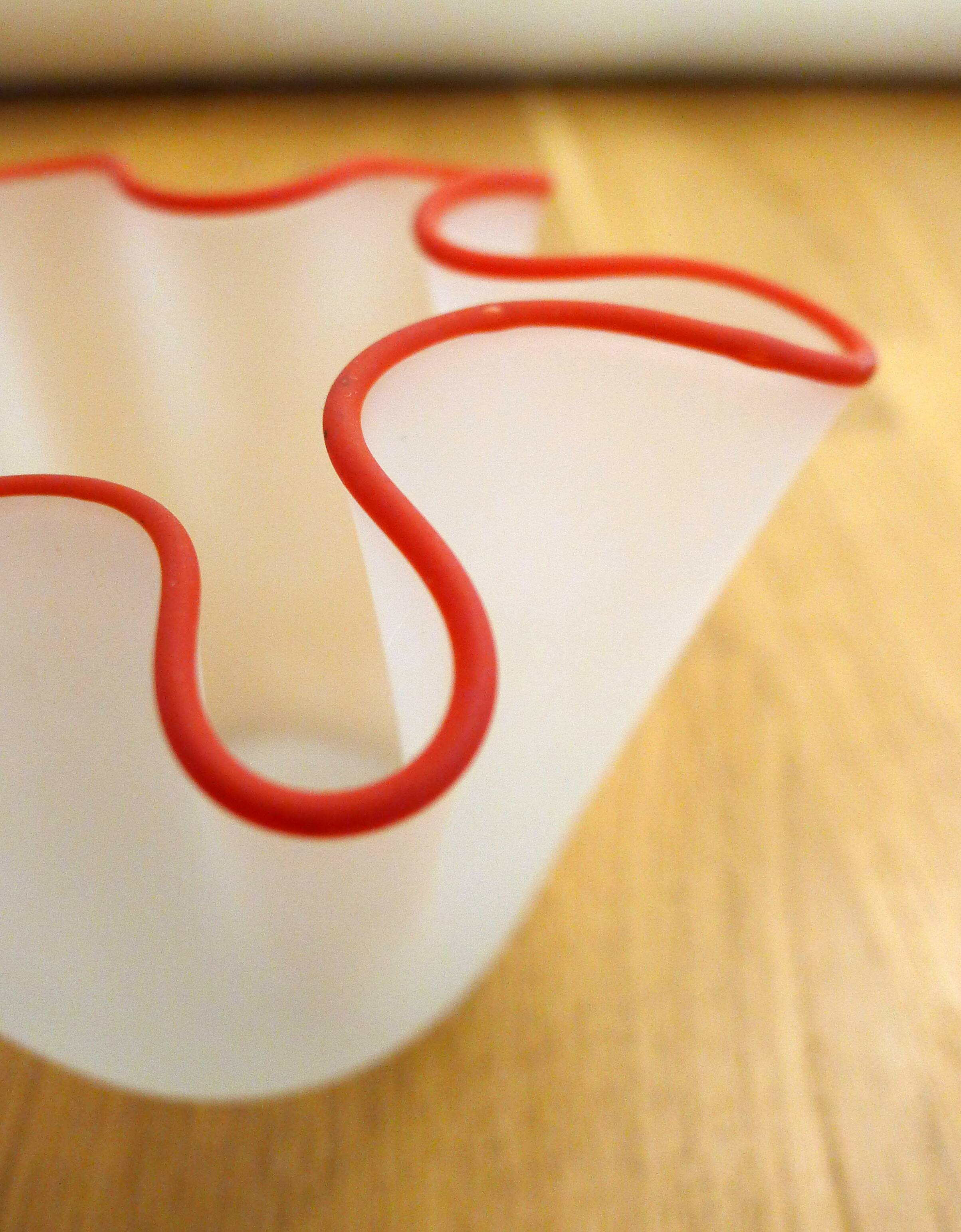 Small handkerchief vase in glass
