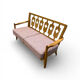 "José" canapé in solid oak by Guillerme & Chambron for Votre Mais.