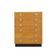Danish pine veneer chest of drawers with six drawers, 1970s