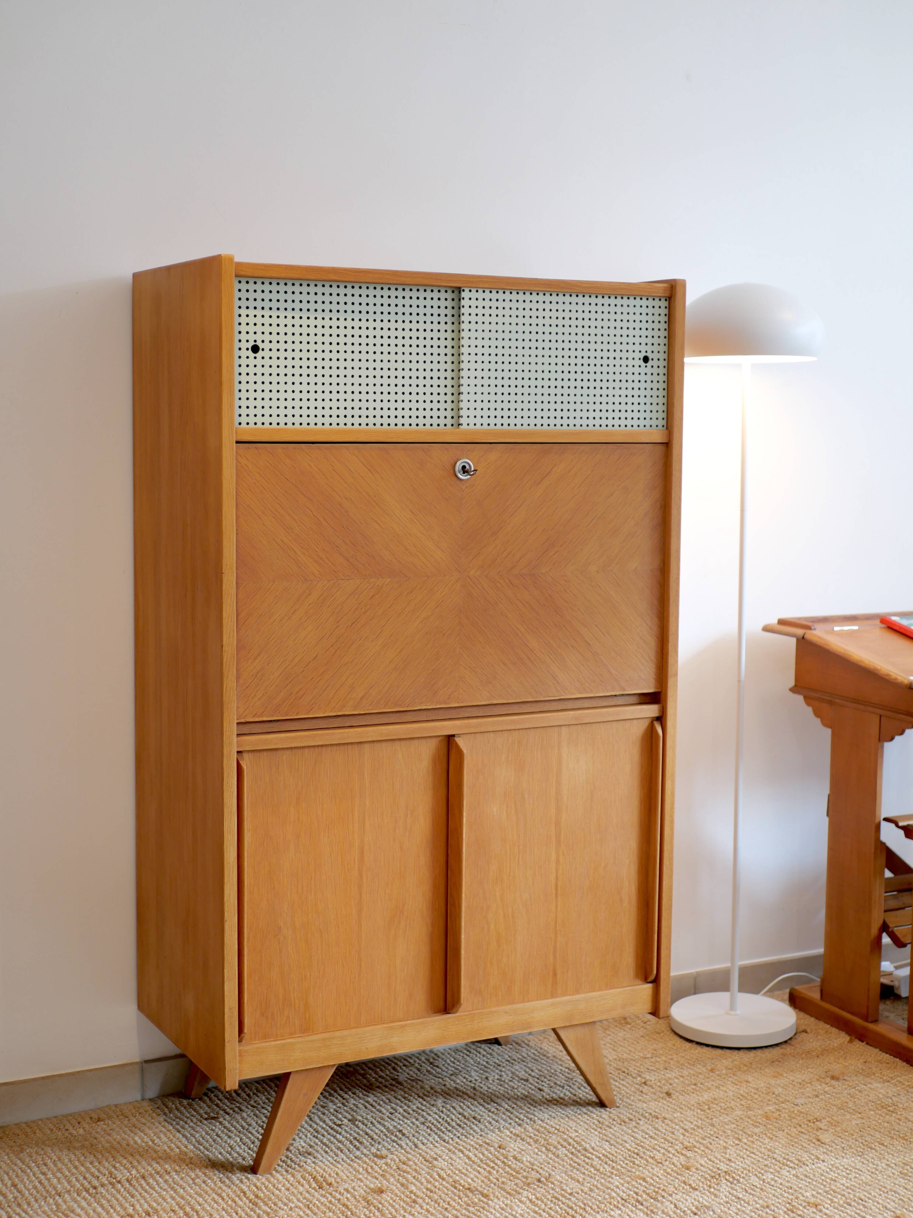 Vintage secretary with compass legs