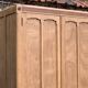 Parisian paneled cabinet in raw wood, 1940