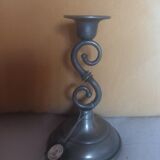 J. Goardere pewter candle holder
