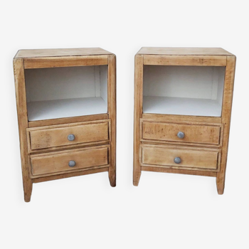 Pair of vintage bedside tables