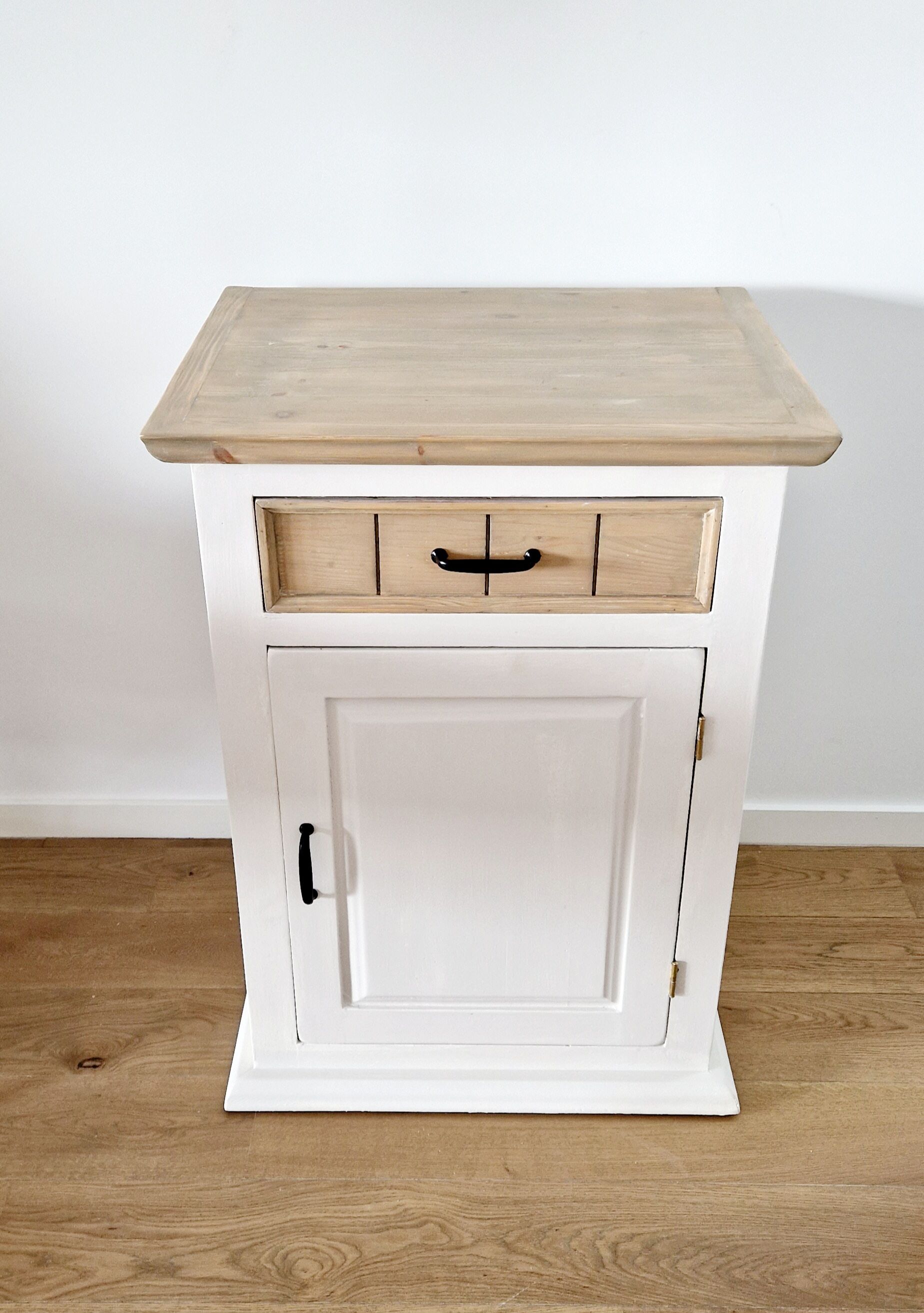 Bahut jam maker solid pine white