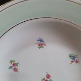 6 opaque porcelain soup plates 1940s