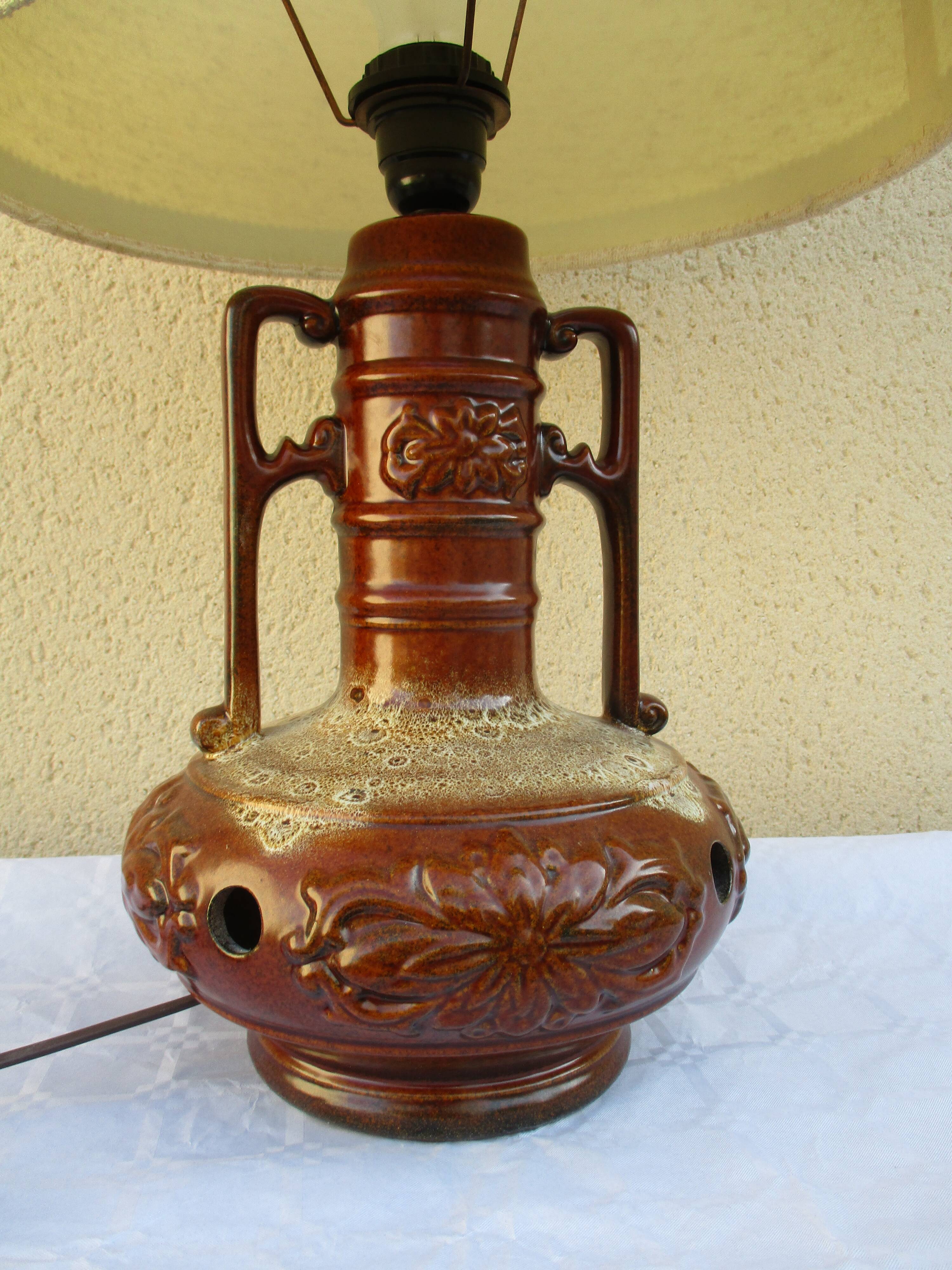 Lamp ceramic vintage years 70/80a cove