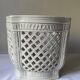 Reticulated pot cover in Italian porcelain