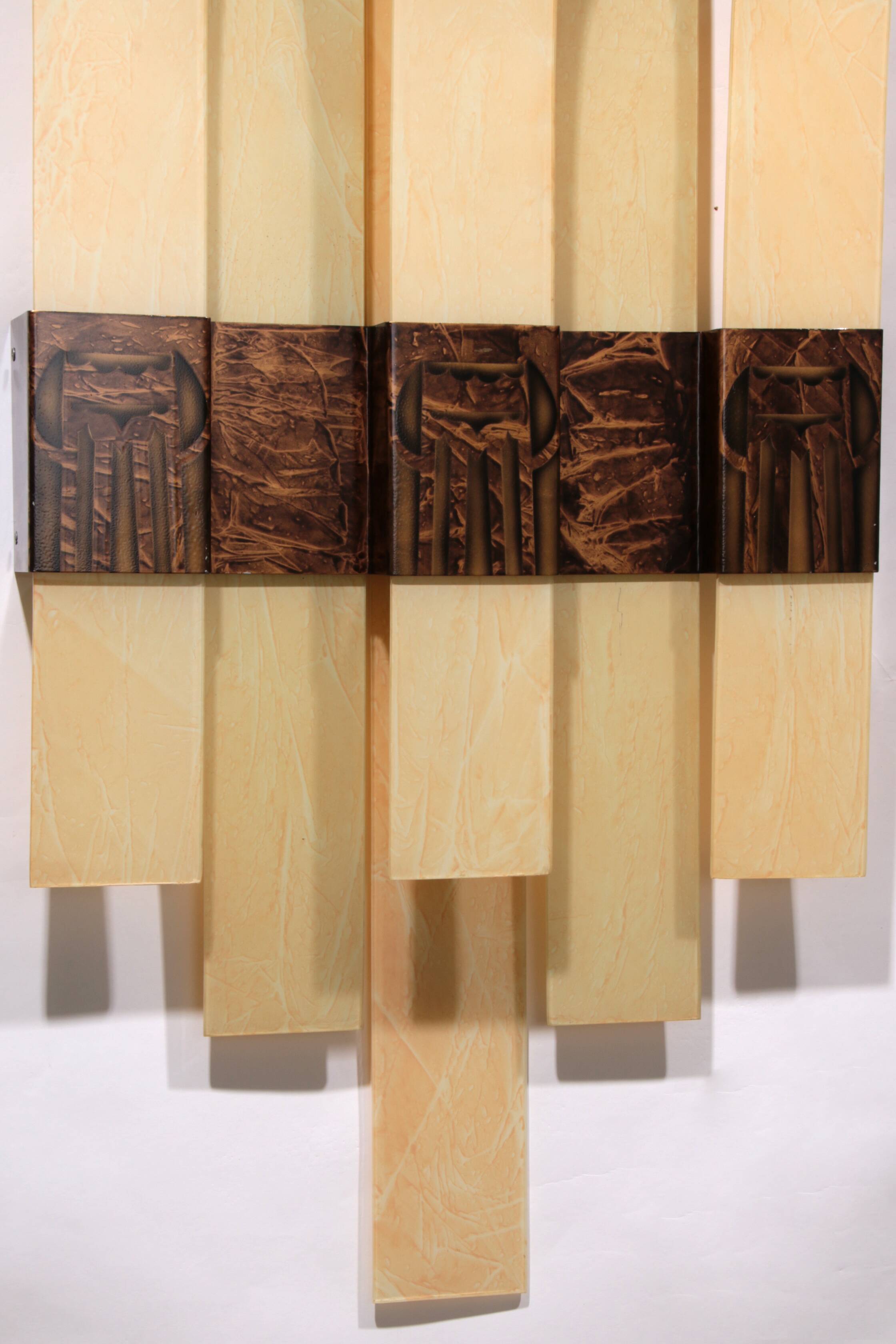 Very large, rare wall lamp from the Thalia Theater IJmuiden, 1930