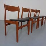Teak dining chairs by Erik Buch for Od Møbler, 1960s, set of 4.