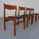 Teak dining chairs by Erik Buch for Od Møbler, 1960s, set of 4.