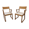 Pair of Danish armchairs years 50 "Svänga"