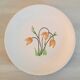 Badonviller Lunéville k&g flat faience plates vintage tulip decor