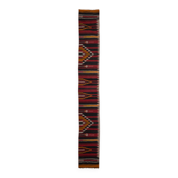 Vintage Turkish hallway rug 60x447 cm