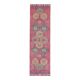Vintage Turkish Hand-Knotted Wool Cotton Pink Runner Rug 94x329