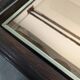 Cheese serving trolley in wood and plexiglass