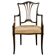 Hepplewhite armchair in hardwood on delicate legs with original seat.