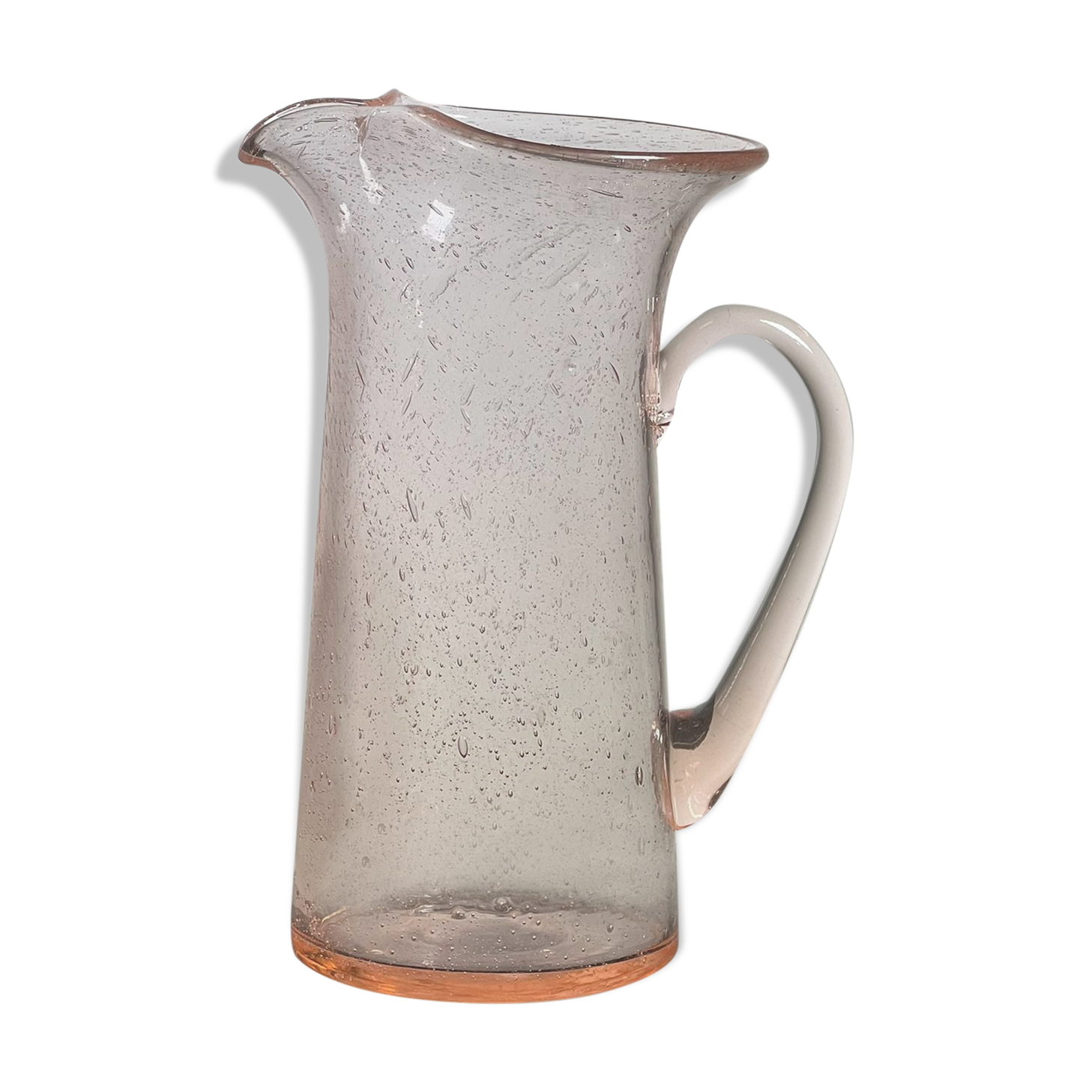 Glass decanter and mouth-blown, Biot 1960