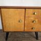 Pair of night table feet compass bedside end of vintage sofa old 1950 1960 retro