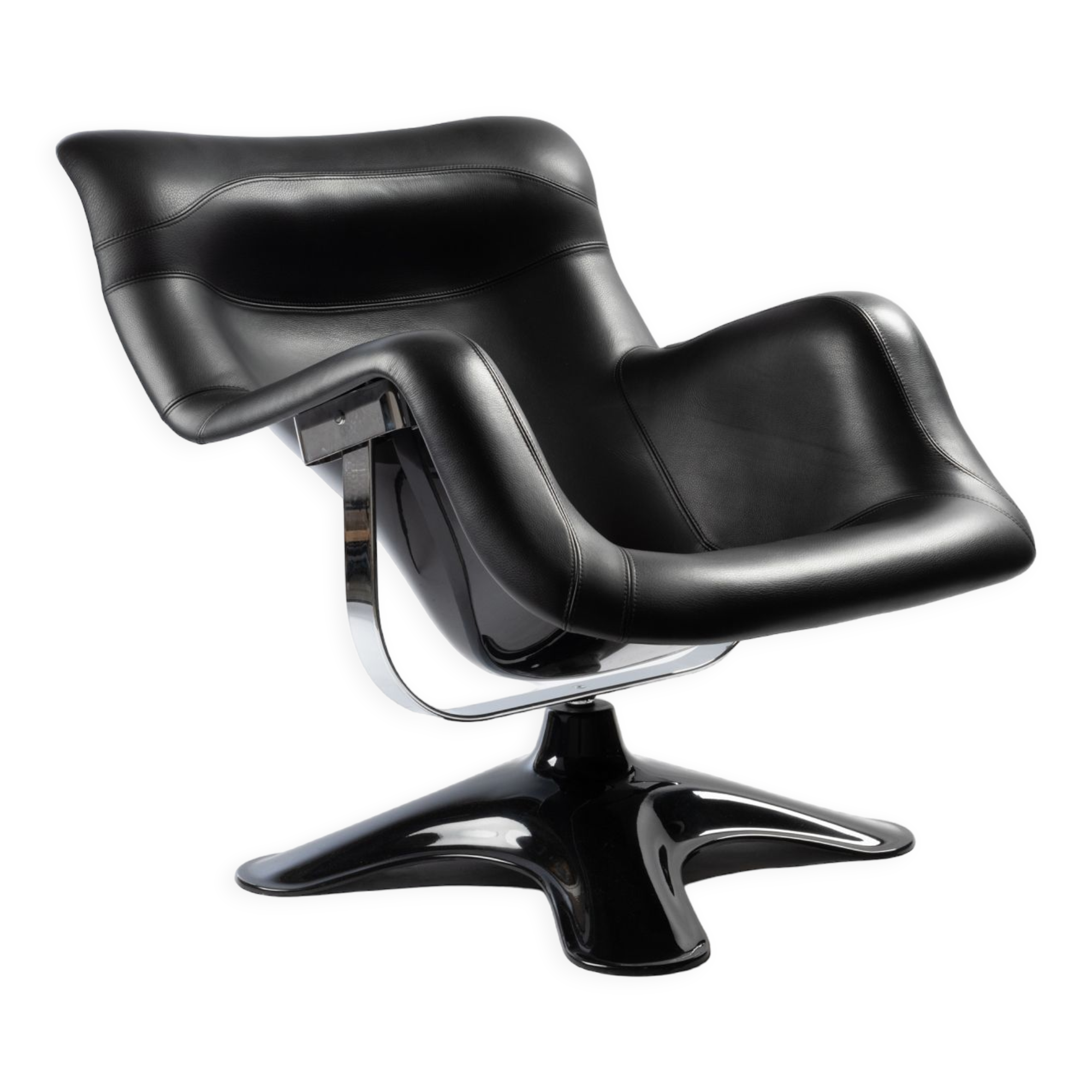 Karuselli chair and his ottoman by Yrjo Kukkapuro