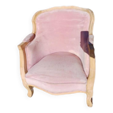 Louis XV style shepherdess armchair Huge job of sanding/stripping with raw wood (it's up to you to choose