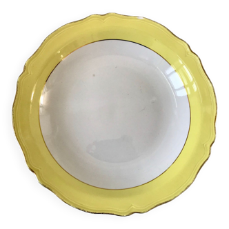 hollow dish Moulin des Loups canary yellow 50s