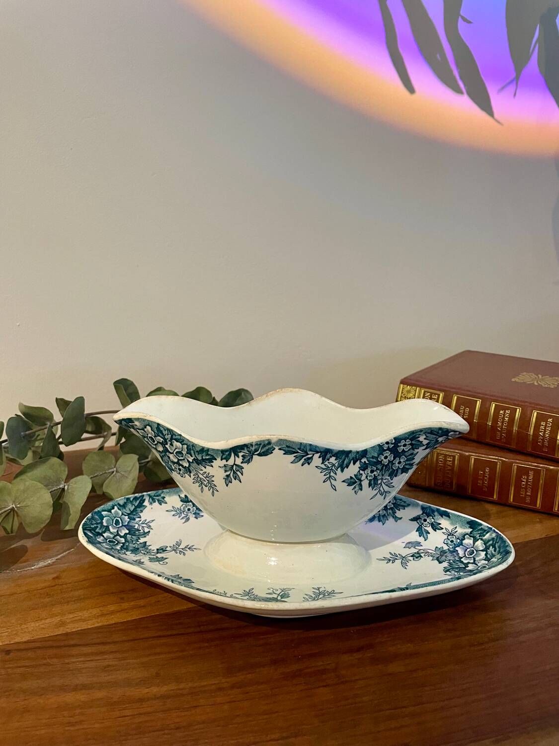 Vintage St Amand sauce boat