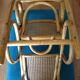 Rocking chair child rattan wicker nsac retro old vintage