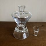 Bauhaus 1970s Scandinavian Modernist Crystal Carafe