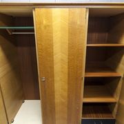 French wardrobe with tapered legs, 3 doors, 1 mirror, 27*130 and 1 t.