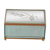 Glass and mirror jewellery box