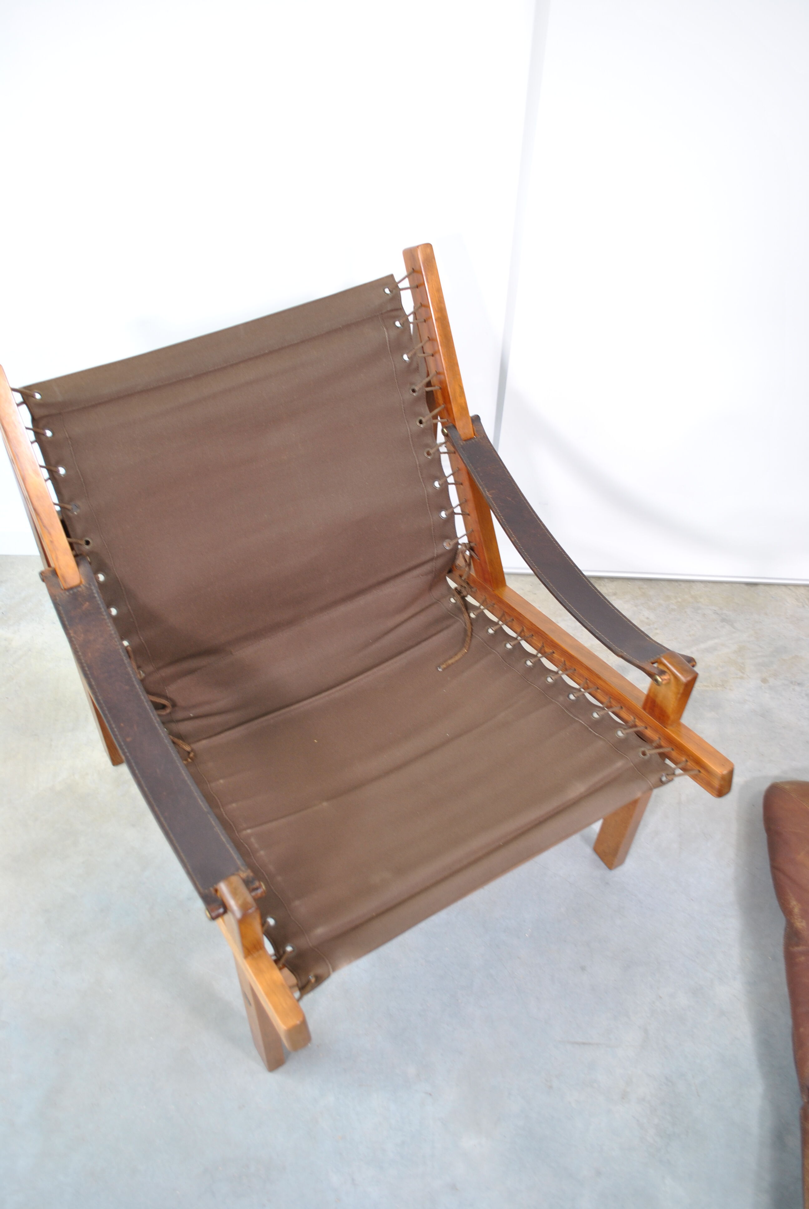 Safari armchair by Torbjörn Afdal for Bruksbo Norwegen 1960.