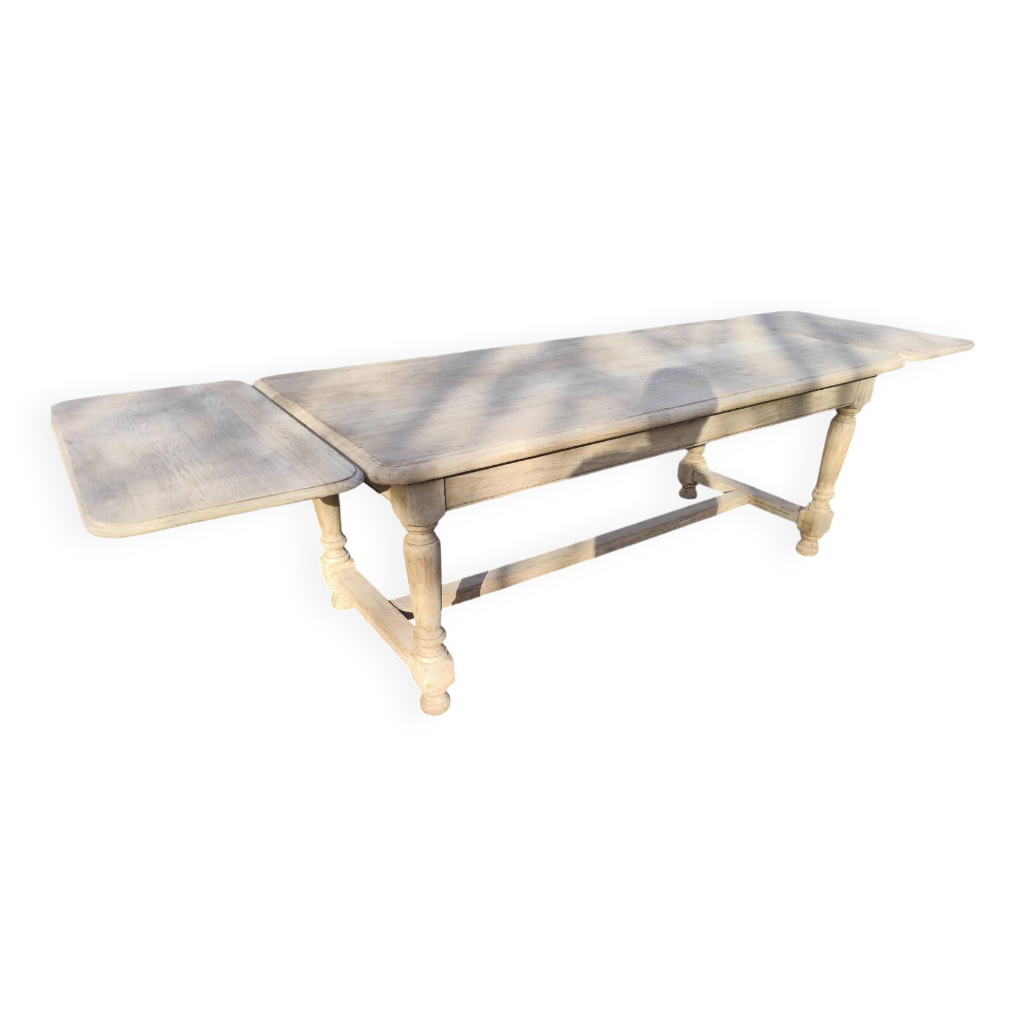 Farmhouse table with extensions