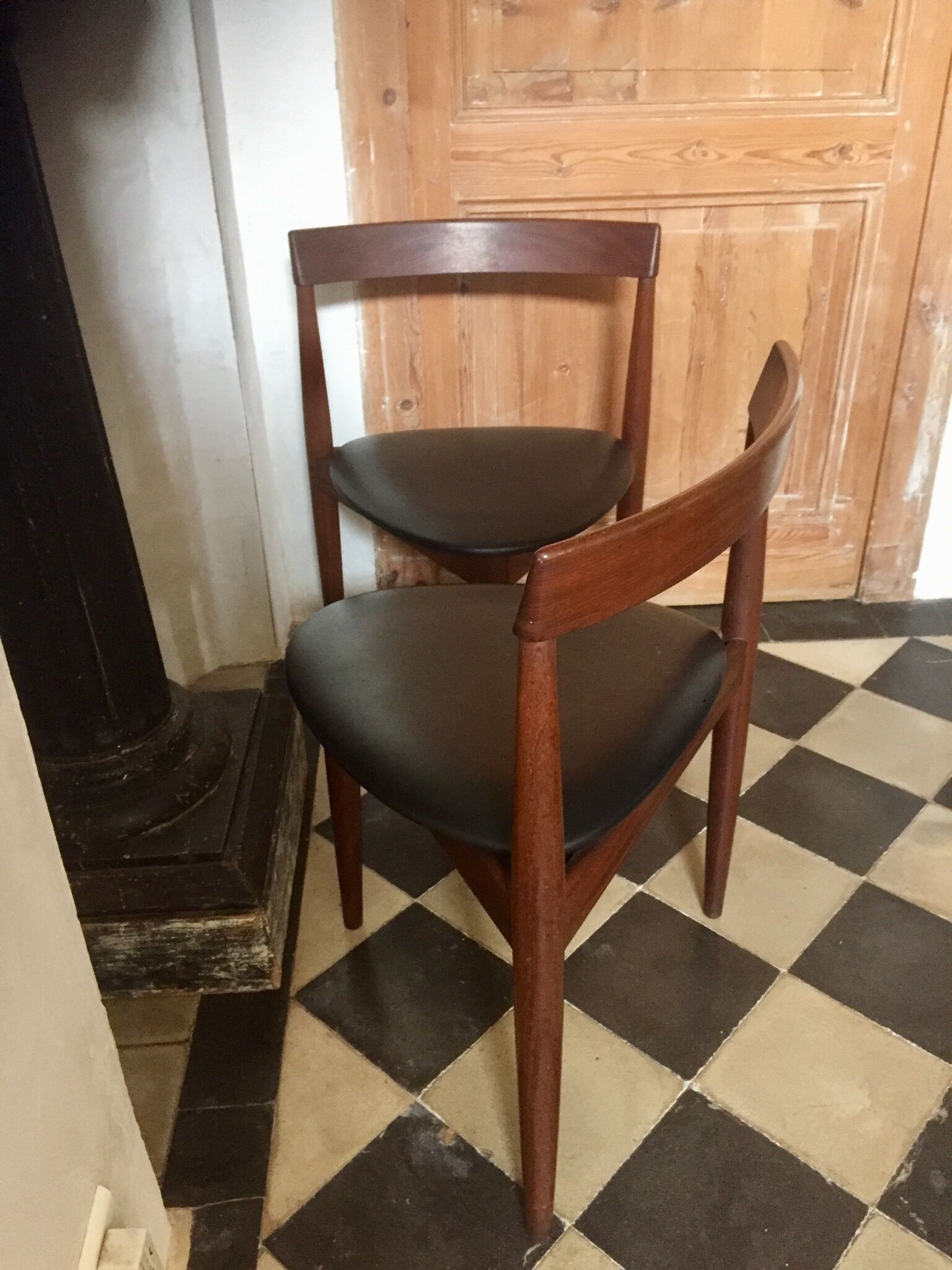 Pair of chairs by Hans Holsen