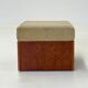 Vintage mid-century beige armchair with wooden frame and ottoman