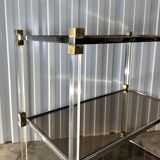 Mid-century shelf in Plexiglas and chrome