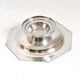 Compotier octagonal shape silver metal 1930s Diameter 33.5 cm