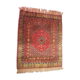 Ancien tapis caucasien 19ème siècle tissé à la main