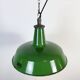 Industrial Green Enamel Factory Pendant Lamp from Revo, 1950s