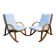 Set of German armchairs from WK Wohnen, 1970s