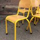 Vintage school children's chair 1970 wood