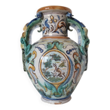 Ancient Spanish pottery amphora, Talavera Niveiro pottery 19th century