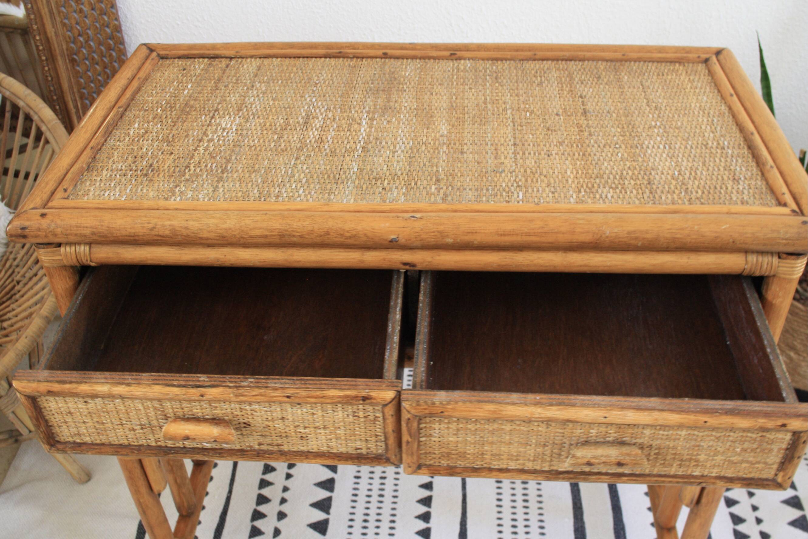 Dressing table or rattan desk
